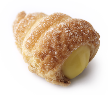 Cannoncino con crema pasticcera