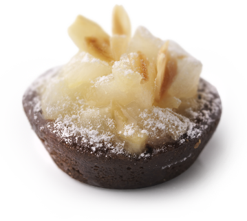 Tartelletta al cioccolato e pera